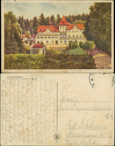 Postcard schluckenau šluknov - schluckenau,