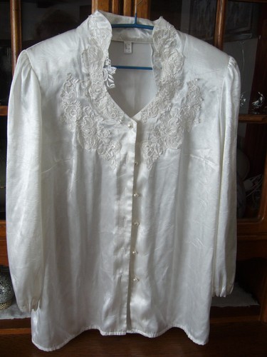 Elegante bluse weiß 40 - gr.,