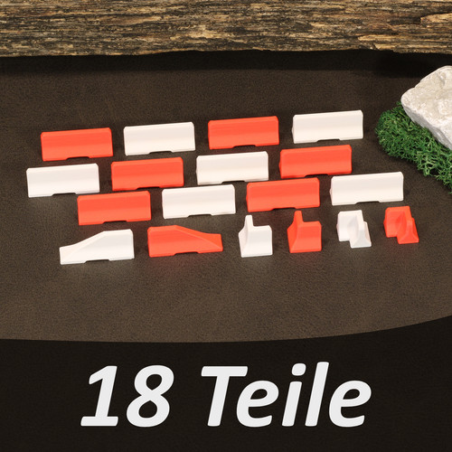 Betonabsperrung rot weiß - betonabsperrung, /