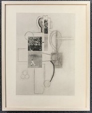 Willi Baumeister, "Sport und Maschine"  Originalgrafik1929. Aufl. 200, gerahmt