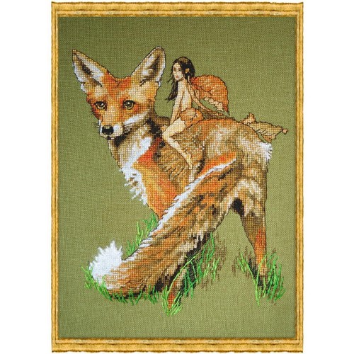 Nimue kreuzstich set - nimue, "roter