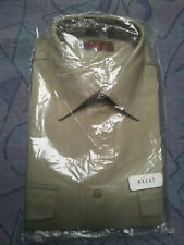 Bundeswehr Hemd Marke Sanderson Gr. 38 100% Baumwolle BW Olivgrün Militär