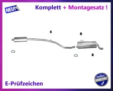 Auspuffanlage für Peugeot 206, 206 CC 1.6 80KW Auspuff Montagesatz