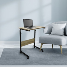 Laptoptisch verstellbar | Rollen Tisch | Bürotisch | Notebooktisch Beistelltisch