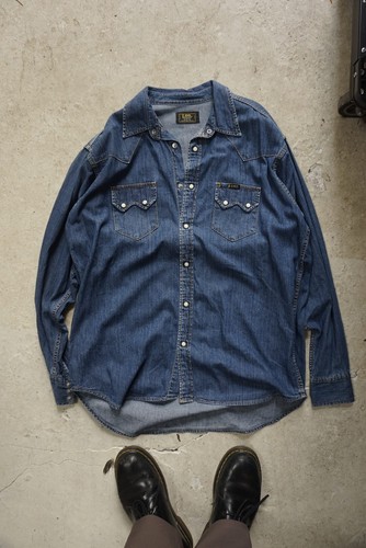 Lee herren jeanshemd blau - jeanshemd,