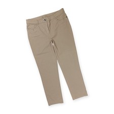 Canda Damen Jeans Gr.42 XL beige sand Stretch Hose Stretchjeans Baumwolle Top