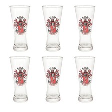 6x Becks Bierglas Glas Pils