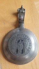 uralter Präge Zinndeckel