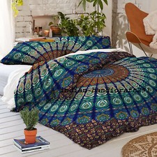 Hippie Mandala Bettbezug Mit Kissenbezug King Size Indisch Bettwäsche