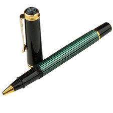 Pelikan R600 Old Style Rollerball Grün Gold Schwarz Tintenroller Souverän TOP