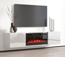 TV-Lowboard Luxe mit Kamin