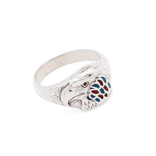Ring silber türkis - türkis, koralle