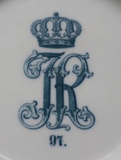 Porzellan Regimentsteller des