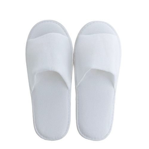 Hotelslipper offen weiß - hotelslipper,