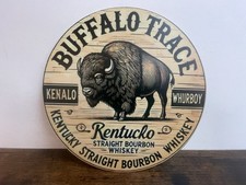 Blechschild BUFFALO TRACE Whisky Werbeschild Vintage Retro 20cm Bar Deko Keller.