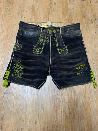 Alte bestickte lederhose aus - bestickte,