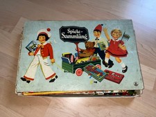 Sehr alte Spielesammlung, der Karton ist schon sehr mitgenommen, ca. 50er Jahre