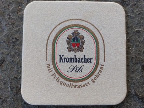 Bierdeckel krombacher pils - krombacher,