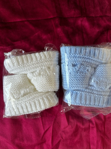 Paar baby strick hausschuhe - paar,