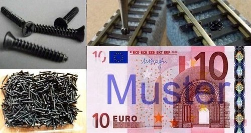 Gleisschrauben für rokuhan - gleisschrauben,