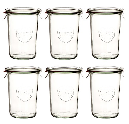 Weck sturzglas 850ml 3 4 - 6x,