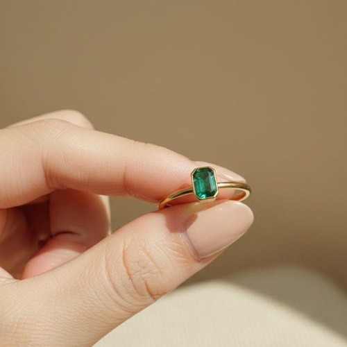 Engagementring karat grüner - engagementring,