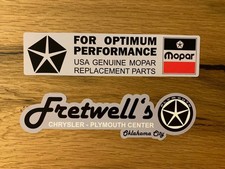 2x service sticker Mopar