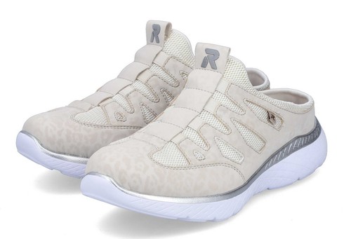 Rieker halbschuh beige textil - rieker,