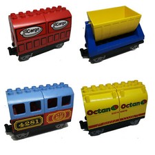 LEGO DUPLO Eisenbahn Anhänger Lok Container Kipplore Waggon E-Lok Zug