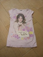 Mädchen Disney Nachthemd Violetta Kurzarm - rosa Größe 128