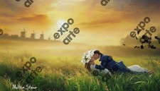 Expo Arte. Acryl Gemälde auf