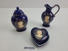 2x Porzellan Vase 1x