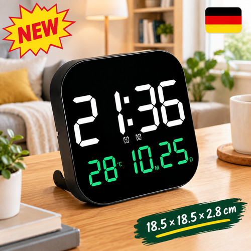 Led wanduhr digitaluhr großes - digitaluhr,