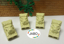 (A6/4) LEGO 4x 30274 Löwenkopf beige / tan Ritterburg 6086 Harry Potter Ritter