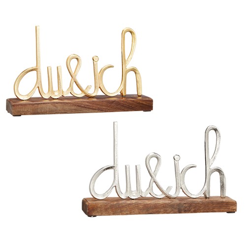 Schriftzug ich alu silber - schriftzug,
