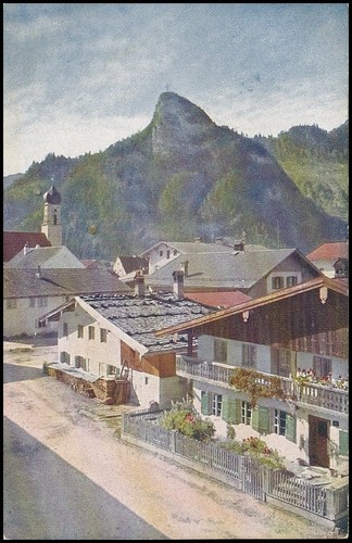 Oberammergau dorfpartie mit - oberammergau,
