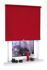 Springrollo Mittelzugrollo Schnapprollo Fenster Tür Rollo Sichtschutz Dunkelrot
