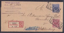 74950) SEEHAUSEN IN DER ALTMARK 1893 Einschreiben-Brief mit CP-Fehler!