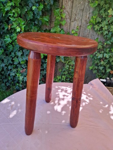Vintage massivholz hocker - vintage,