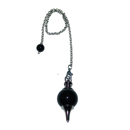 Pendel mit obsidian - mm,