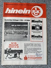 Fußball Programm 1. FC