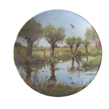 Kaiser Porzellan Niederheinlandschaft Nr. 1 Dr. Snethlage Wandteller Zierteller