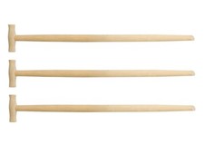 3 x Spatenstiel T-Griff 90 cm