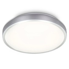 LED Deckenleuchte Wandlampe Silber/Titan rund Ø29cm 12W 1200lm warmweiß 3000K