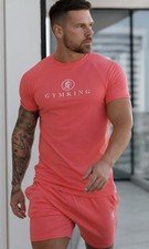 Gym King Pro Jersey Tee Coral