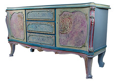 Extravagante Design-Kommode "INA"  Vintage  Antik  Chippendale Mid Century