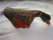 Ente  Holz Deko Landhausstil, Kantensitzer 20 x 10 cm