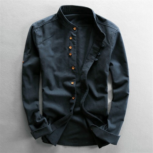 Herren retro baumwolle leinen - baumwolle,