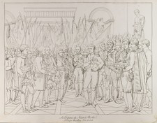 Gravur Antik 1876: Senat Der