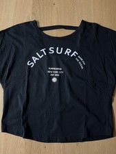 Damen Kurz Shirt Surf Größe 38 Schwarz